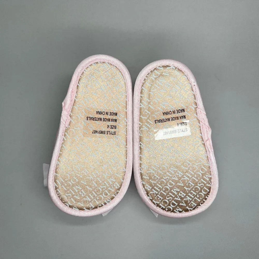 Badgley Mischka‎ Girl's Kensie Pink Glitter Elegant Sandals